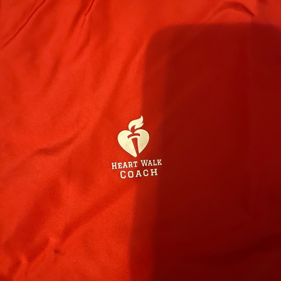Champion Heart Walk Coach Vibrant Red Hooded Jacket - Picture 2 of 3